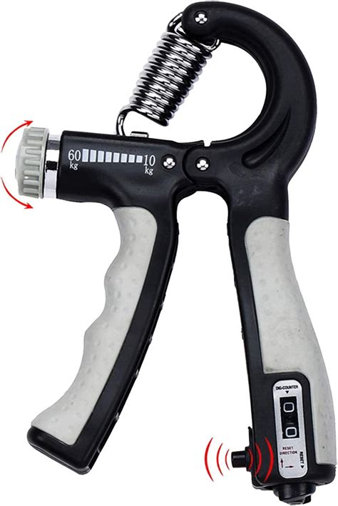 R Shape Adjustable Hand Grip Sports Strength Countable