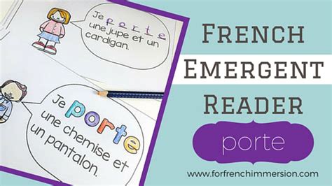 French Emergent Readers: verbs - For French Immersion