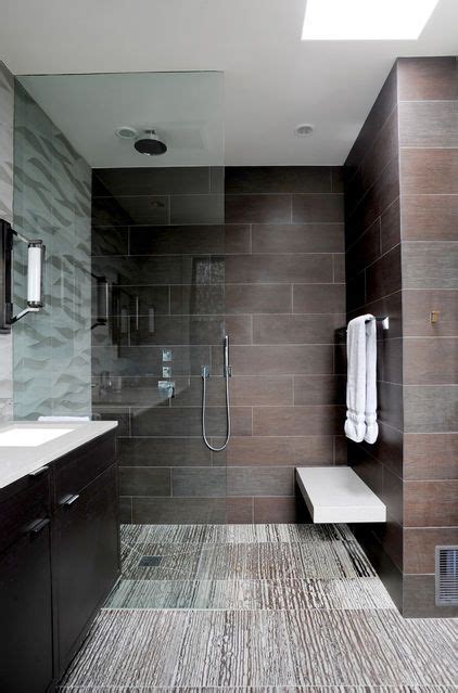 Build your walk in bathroom shower into the alcove or tuck it into an eave to make use of the walls as natural partitions in the room. Airy Transparent Bathrooms and Door-less Walk-in Shower ...