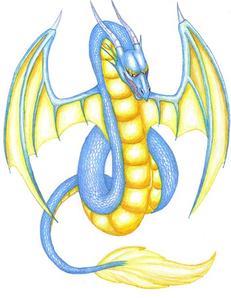 Blue And Yellow Dragon By Shadee On Deviantart