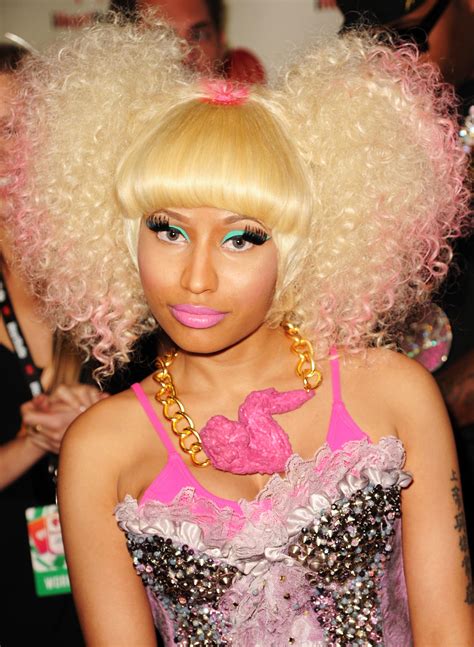 Nicki revealed on twitter that when she wears her real hair out, m. Nicki Minaj's Most Outrageous Hairstyles