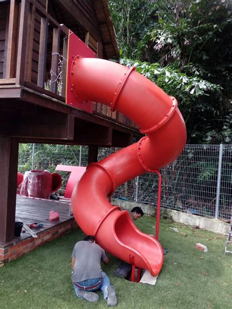 Playground Spiral Slide