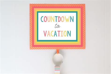 Countdown To Vacation Printable Example Calendar Printable
