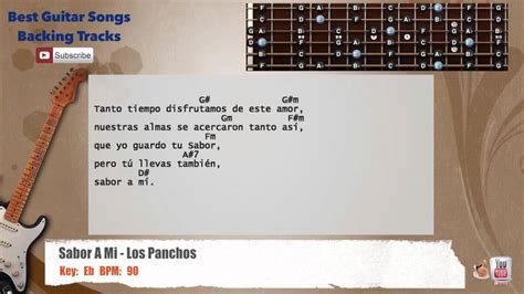 🎸 Sabor A Mi Los Panchos Guitar Backing Track With Scale Chords And