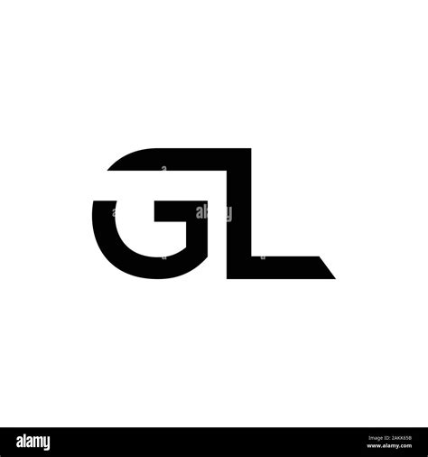 Initial Gl Letter Linked Logo Gl Letter Type Logo Design Vector
