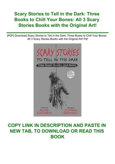 Pdf Download Scary Stories To Tell In The Dark Three Books To Chill
