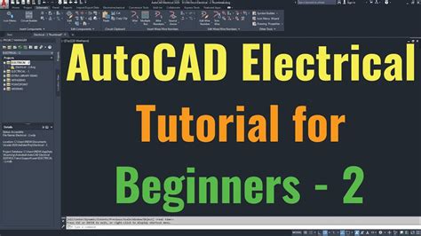 Autocad Electrical Tutorial For Beginners 2 Youtube