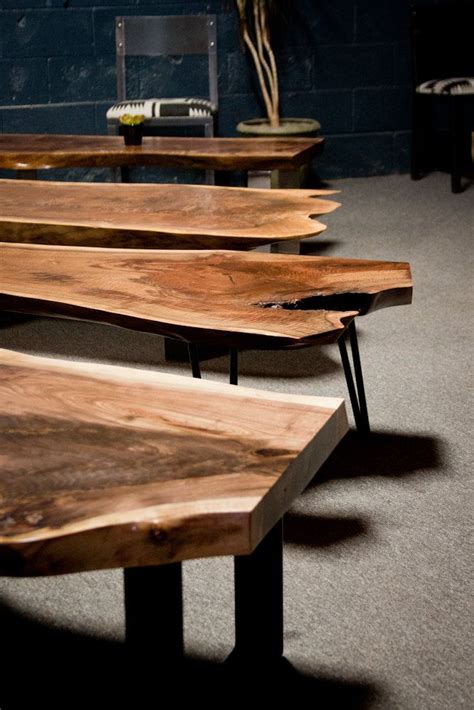 Vidaxl solid reclaimed wood nesting coffee table set 3 piece side end tables. Live Edge Coffee Table - Walnut - CUSTOM BUILT- Seattle ...