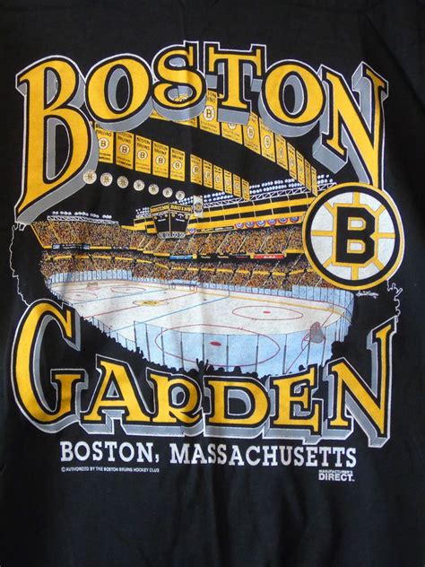 Vintage 1990 Boston Bruins Pro Hockey Boston Garden T Shirt Xl Rare