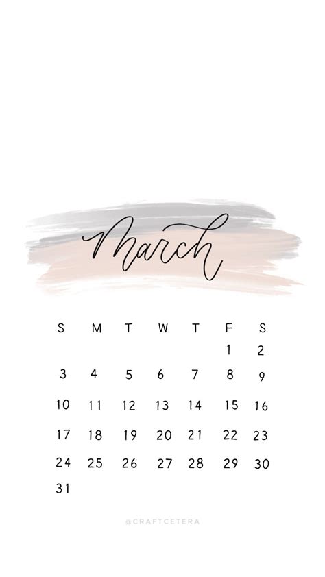 March 2019 Free Calendar Wallpaper Calendar Wallpaper Free Calendar