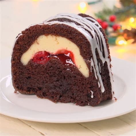 Unfussy and not too sweet, it's ideal for sharing with a group! Cherry Cheesecake Chocolate Bundt Cake | Lynn Finn | Copy ...