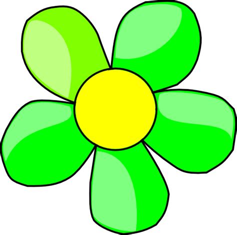 Green Flower Clip Art At Vector Clip Art