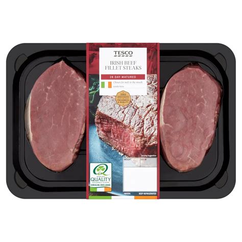 Tesco Irish Beef Fillet Steak 330g Tesco Groceries