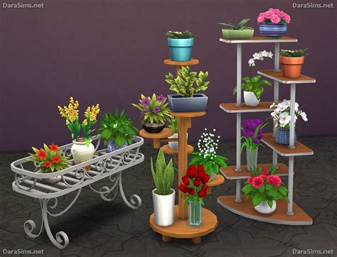 Flower Stands Sims 4 Objects The Sims 4 Cc Pinterest