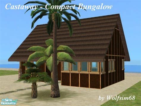 The Sims Resource Castaway Compact Bungalow