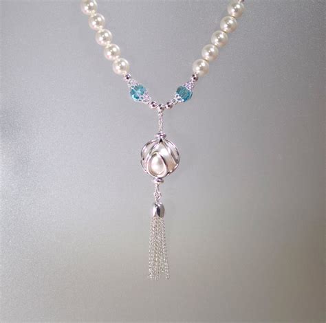 Swarovski Pearl Crystal Bridal Necklace Bride Bridesmaid Etsy
