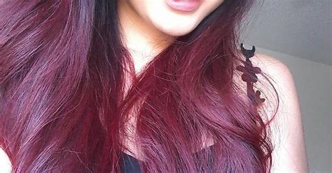 l oreal hicolor highlights in magenta dyed over medium brown hair and a bit of black ombre
