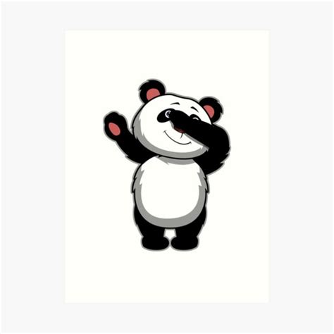 Dabbing Panda Bear Dab Panda Art Print For Sale By Artteez Redbubble