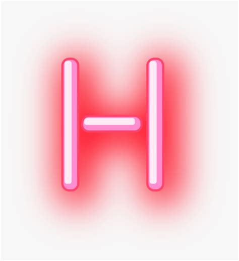 H Neon Letter Sticker By Stickers Free Transparent Neon Letters Hd