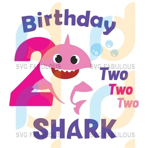 Free Free 58 Baby Shark 2Nd Birthday Shirt Svg SVG PNG EPS DXF File