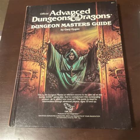 Dungeon Masters Guide Gary Gygax 1979 Advanced Dungeons And Dragons Adandd