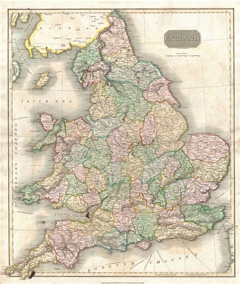 England is under a lockdown with all but essential travel discouraged. England.: Geographicus Rare Antique Maps