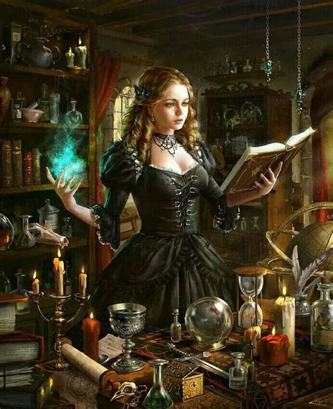 Alchemist Female Wizard Fantasy Art Fantasy Artwork