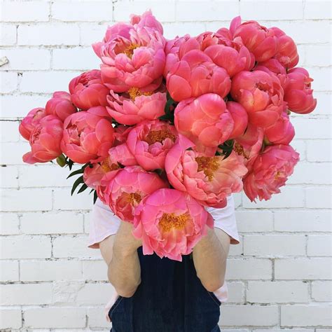 Peonies For Days 🌸 Peach Peonies Flowers Bouquet Beautiful Flowers