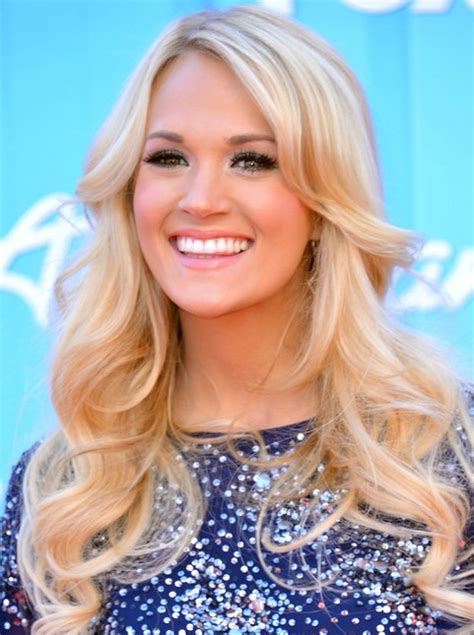 Carrie Underwood Long Hairstyle Curls For Thin Hair