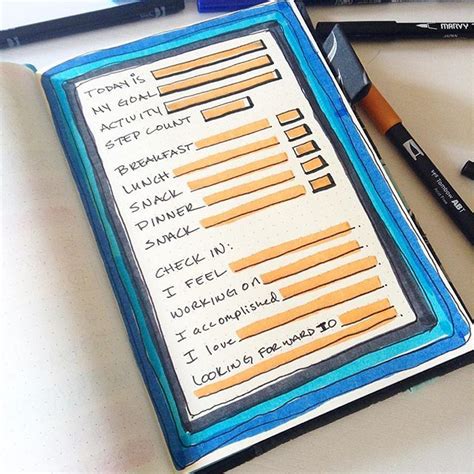 Meal planning and food tracking. Bullet journaling ideas ...