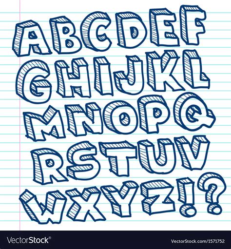 Doodle Font Alphabet Vector Colourbox Lettering Alphabet My XXX Hot Girl