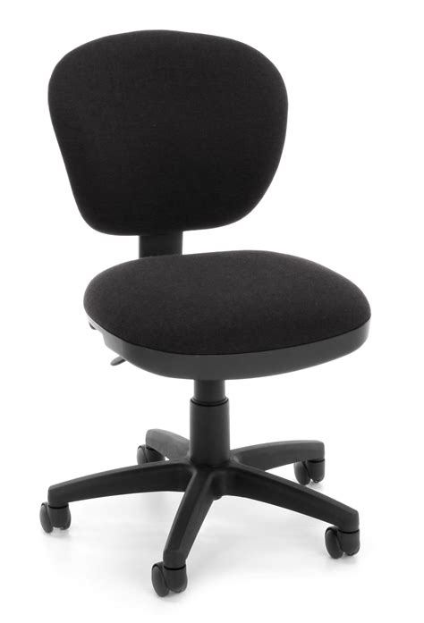 Ofm Lite Use Model 150 Armless Computer Swivel Task Chair Fabric