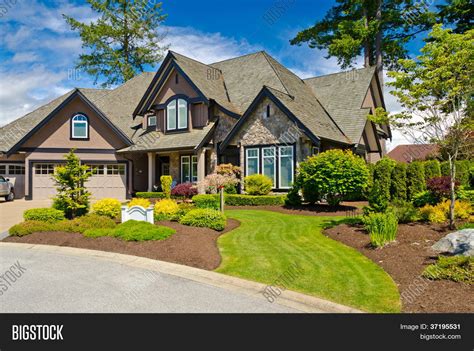 Luxury House Sunny Day Vancouver Image And Photo Bigstock