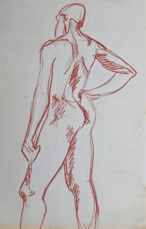 Drawing Study Of A Male Nude Drawing By Alla Tkachuk Saatchi Art