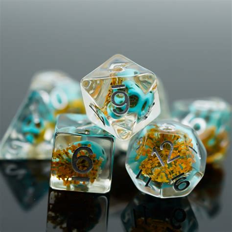 Ocean Wizards Phylactery Skull Dice Set Only Crits