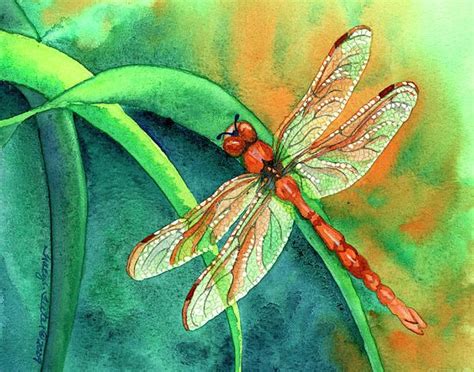 Lazy Days By Tracy L Teeter Dragonfly Painting Dragonfly Art