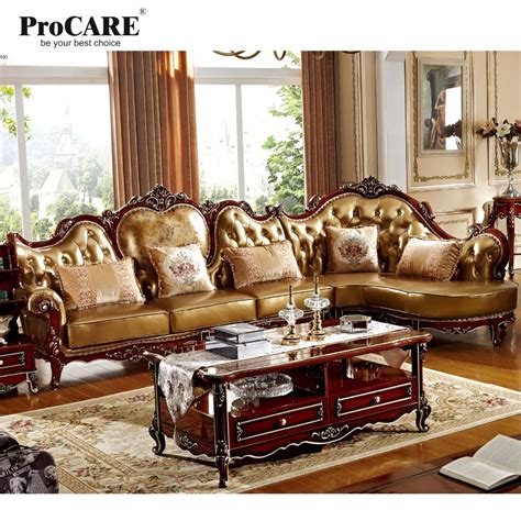 Us 327200 Procare Classic Luxury European Style Leather Sofa Set