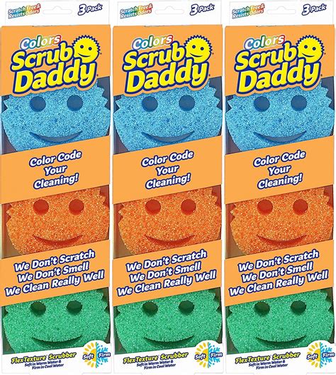 Scrub Daddy - Original Temperature Controlled Colored Scrubber - Scratch Free & Odor Resistant