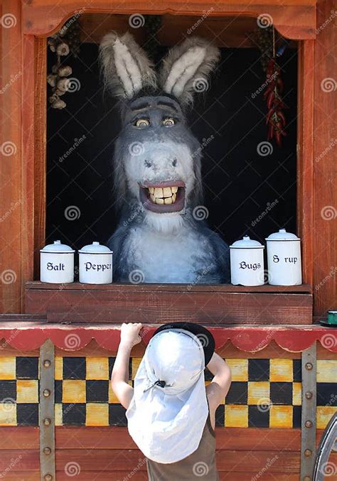 Donkey From Shrek In Universal Studios Editorial Image Image Of Crazy