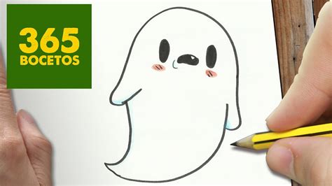 Cuando se haya ampliado dibujos de fantasmas para colorear utilice las opciones de su navegador para guardar o imrimir. COMO DIBUJAR FANTASMA KAWAII PASO A PASO - Dibujos kawaii ...