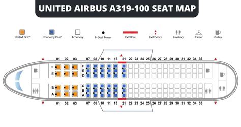 Airbus A319 Seat Map With Airline Configuration