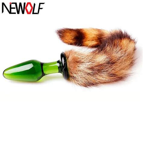 Small Size New Love Faux Fox Tail Butt Anal Plug Sexy Romance Sex Toy Funny Adult Product
