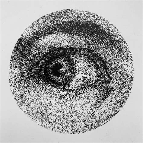A Dotwork Portrait I Made Of My Eye Made With A 03mm Pen Thank You