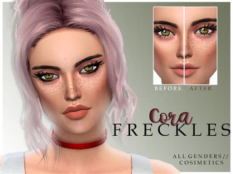 Cora Freckles By Cosimetics At Tsr Sims 4 Updates