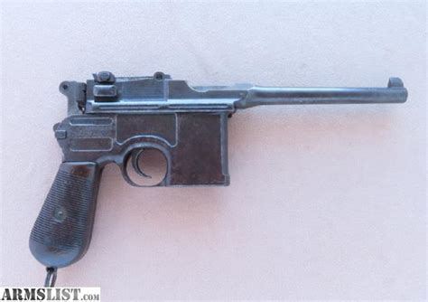 Armslist For Sale Ww1 Mauser C96 Broomhandle Pistol In 30 Mauser