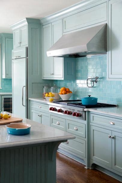 20 Beautiful Backsplashes To Inspire Your Own Kitchen Blue Kitchen