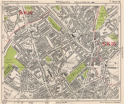 S London Streathamvale Norbury Tooting Bec West Norwood Bacon 1933