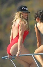 Khloe Kardashian And Kendall Jenner Inswimsuits On A Boat In St Barts