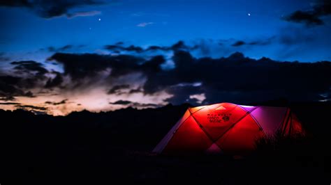 Tent Campfire Camping Night Nature 4k Hd Wallpaper