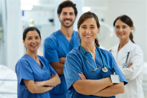 Group Of Nurses Smiling Stock Photos Pictures And Royalty Free Images